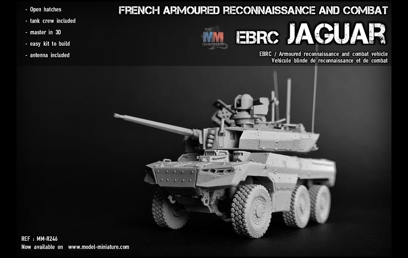 Model-Miniature: EBRC JAGUAR and MERKAVA IV M with Trophy
