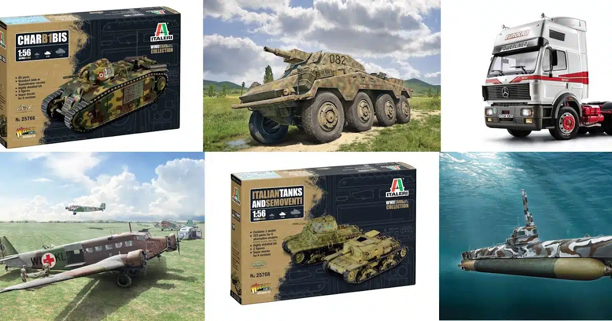 Six more releases for Italeri in June...