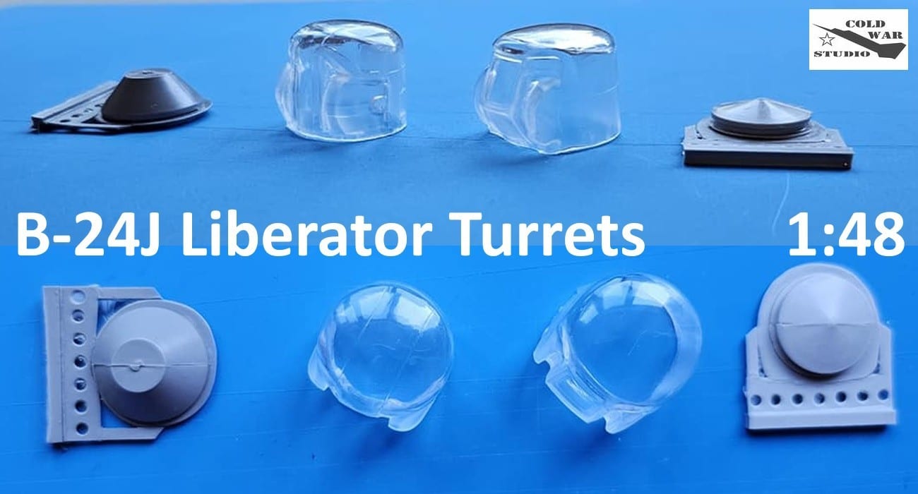 B-24J Clear Seamless Gun Turrets