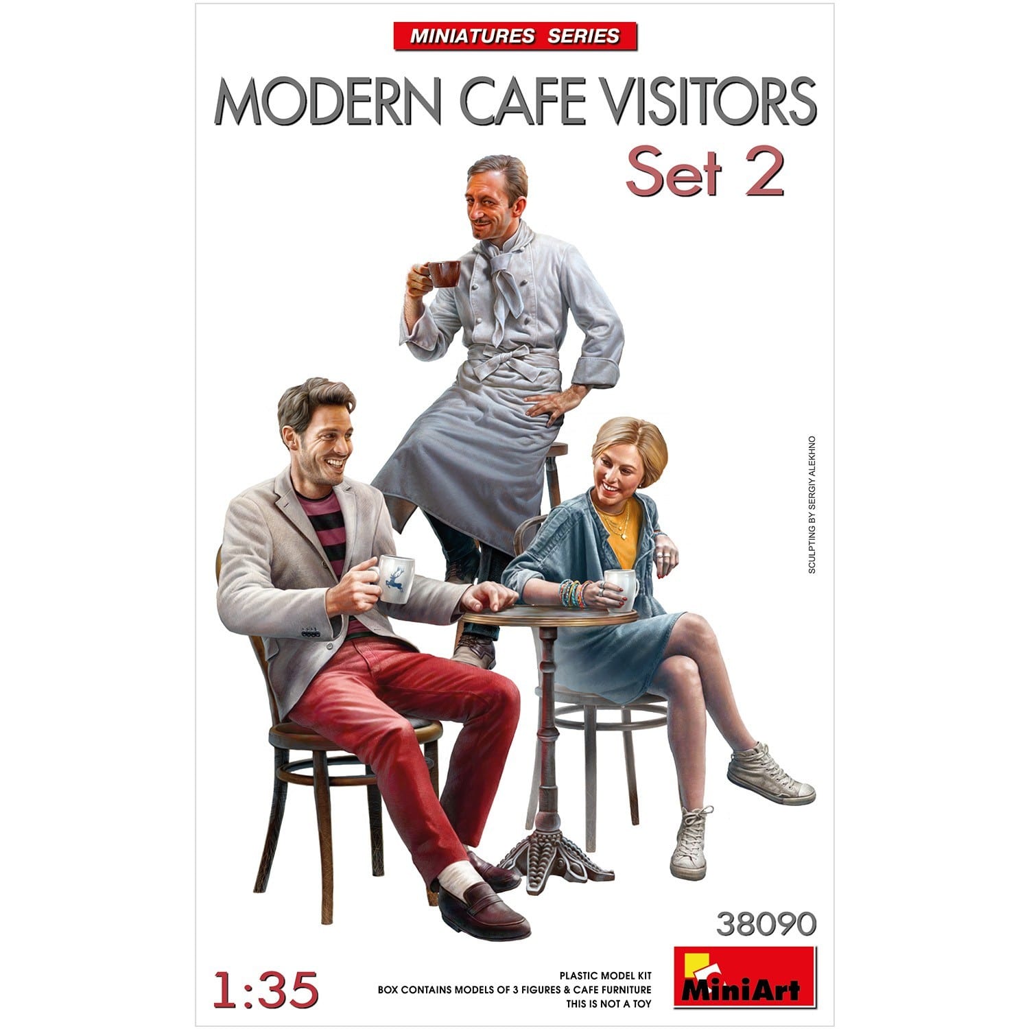 MiniArt 38090 Modern Cafe Visitor Set 2