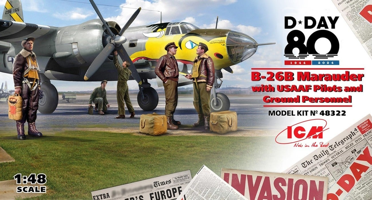 SOON ON SALE: B-26B Marauder with USAAF Pilots and Ground Personnel