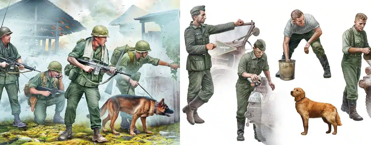 Masterbox will release its new Schnelle Trupen and hound dogs in July/August.