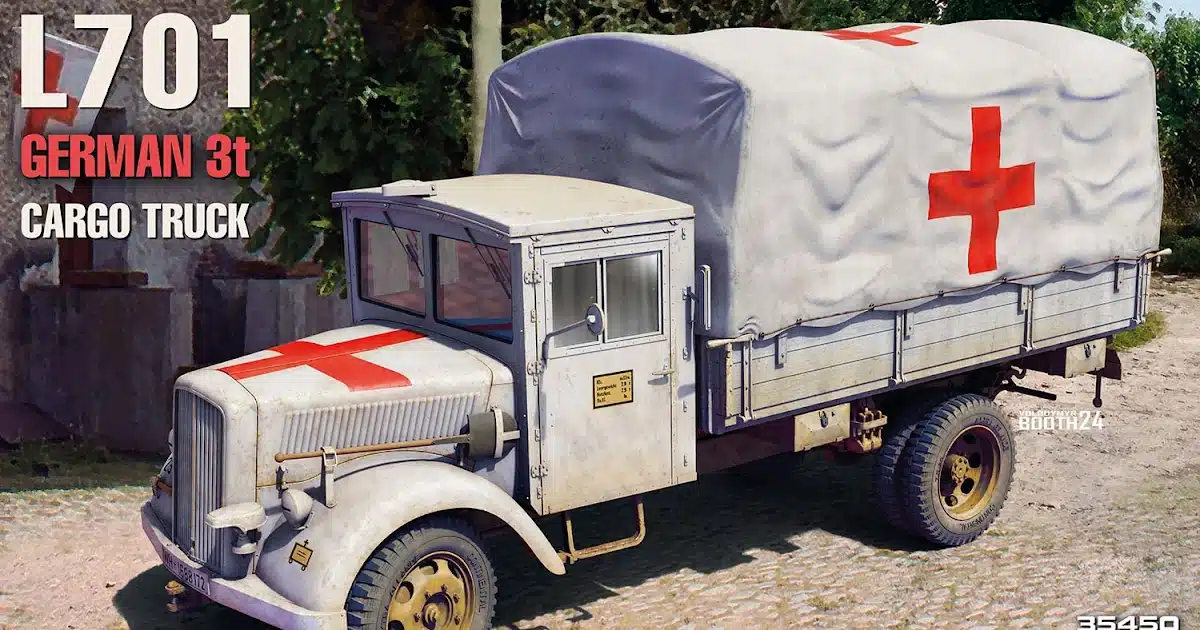 MiniArt's 1/35th-scale L701 German 3-t Cargo truck.