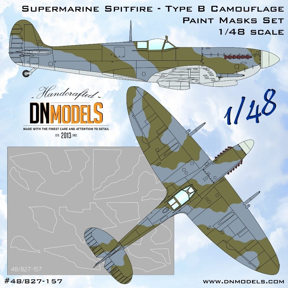 Spitfire Type B Camouflage Paint Masks Set