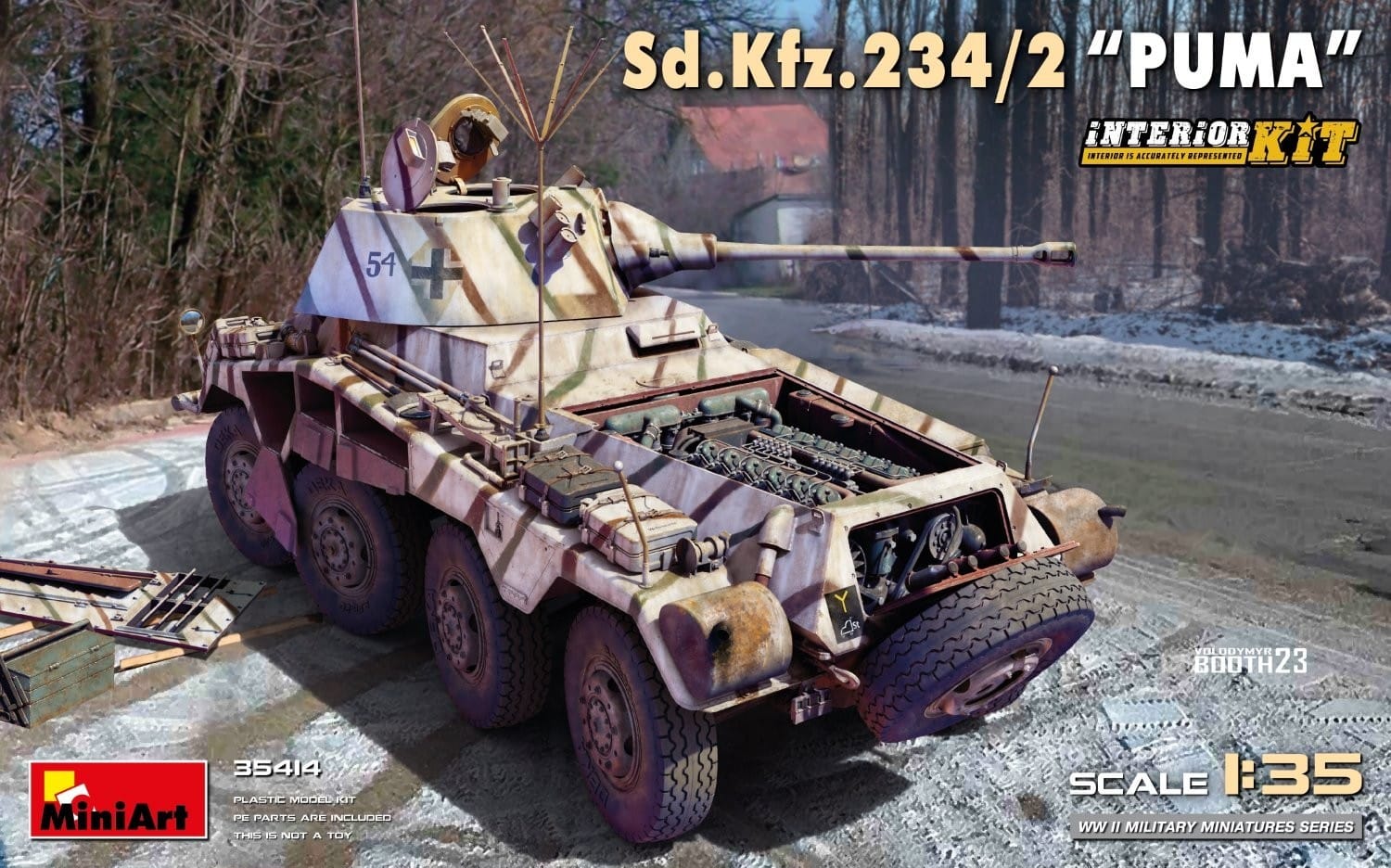 35414 SD.KFZ.234/2 PUMA - FULL INTERIOR