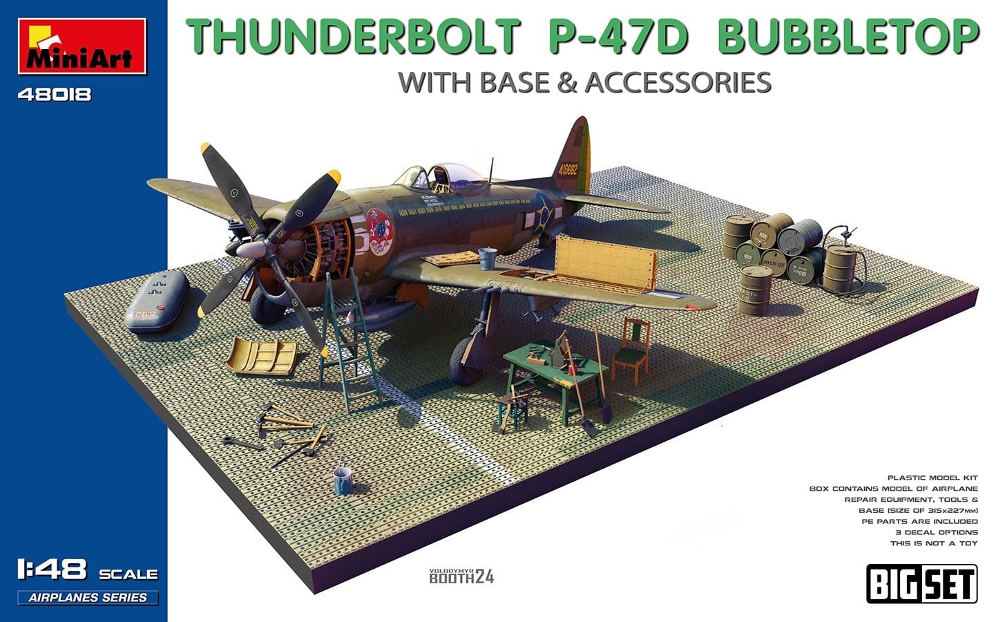 P-47D bubbletop with base & accessories Incoming