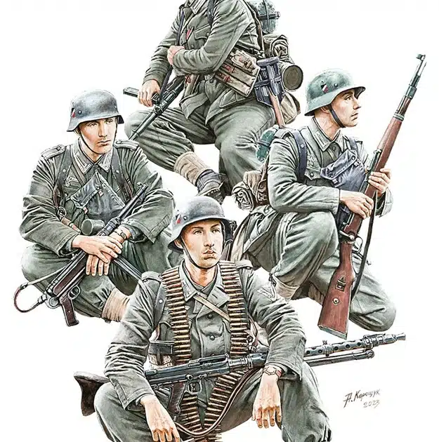 MiniArts' new "German Panzergrenadiers Set 2", 35th scale.