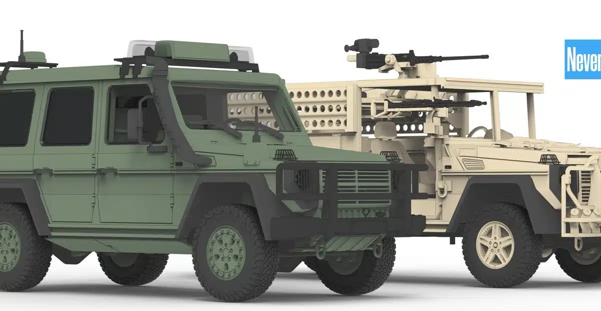 Neverland has released new CADs for the Gelandewagen Wolf SSA & AGF Serval (KSK Version), 35th Scale