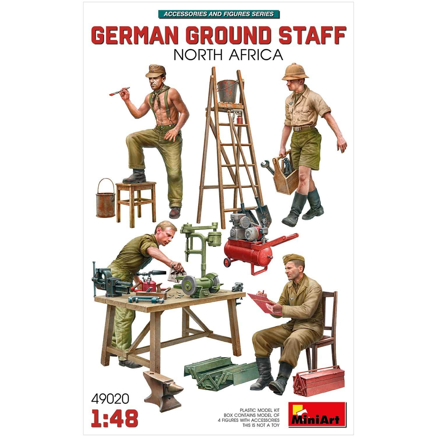 German Desert Ground Staff & Accessories Set