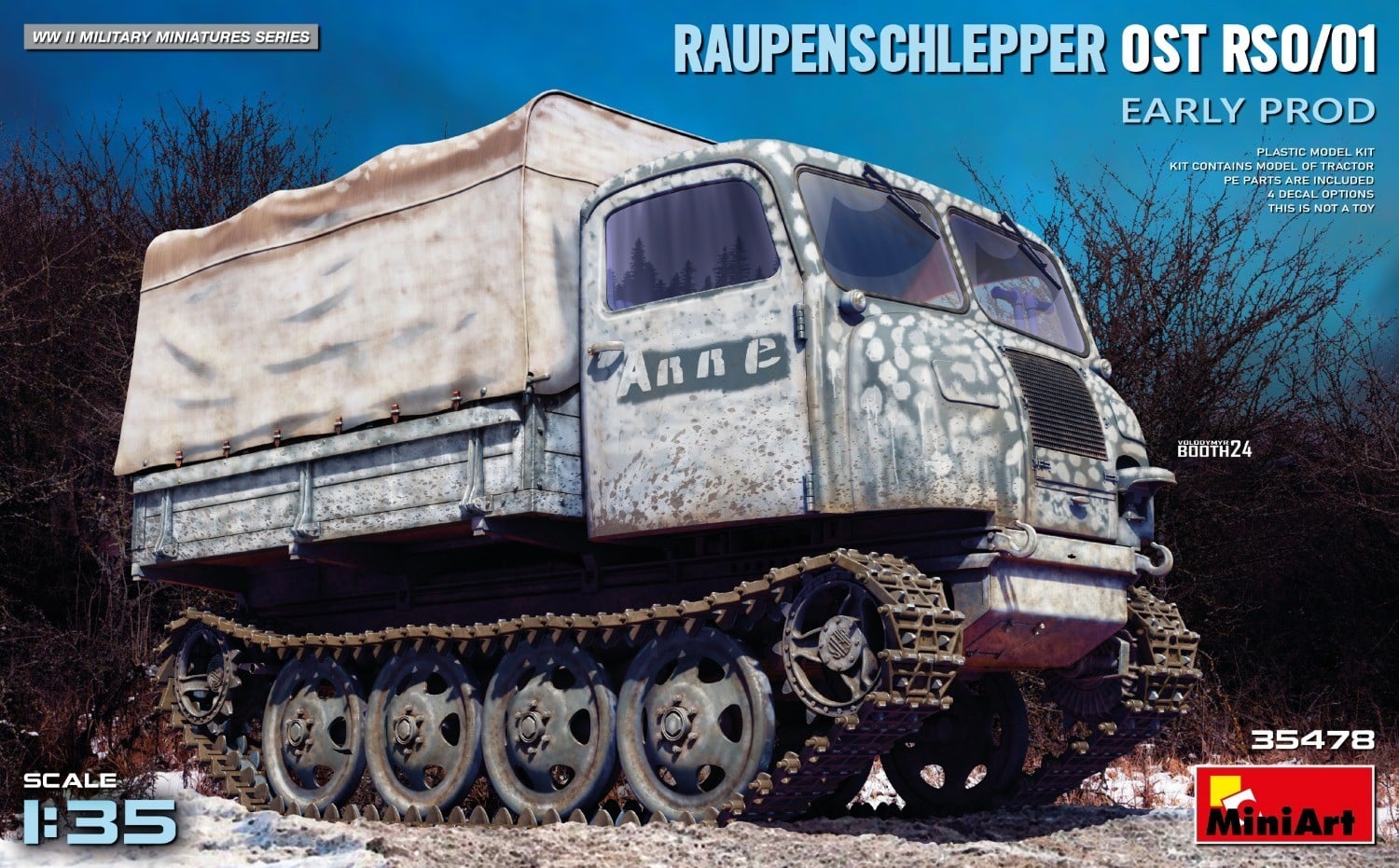 MiniArt 35478 RAUPENSCHLEPPER RSO/01. MiniArt 35478 RAUPENSCHLEPPER OST RSO/01.
