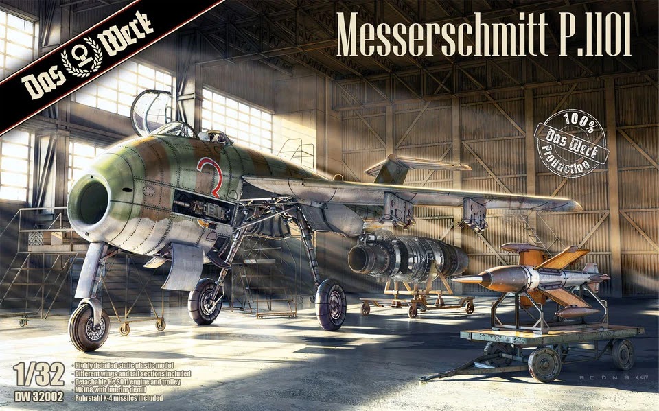 The Modelling News: Preview: Das Werk's 32nd scale Messerschmitt P.1101 Entwicklungsflugzeug
