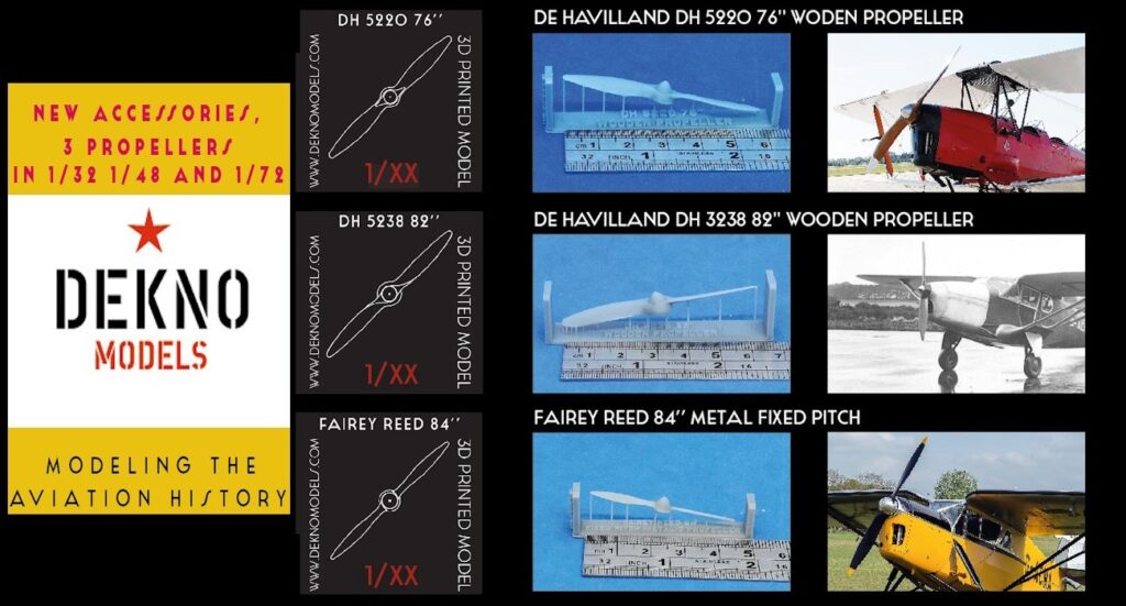 Fairey Reed & De Havilland Props released