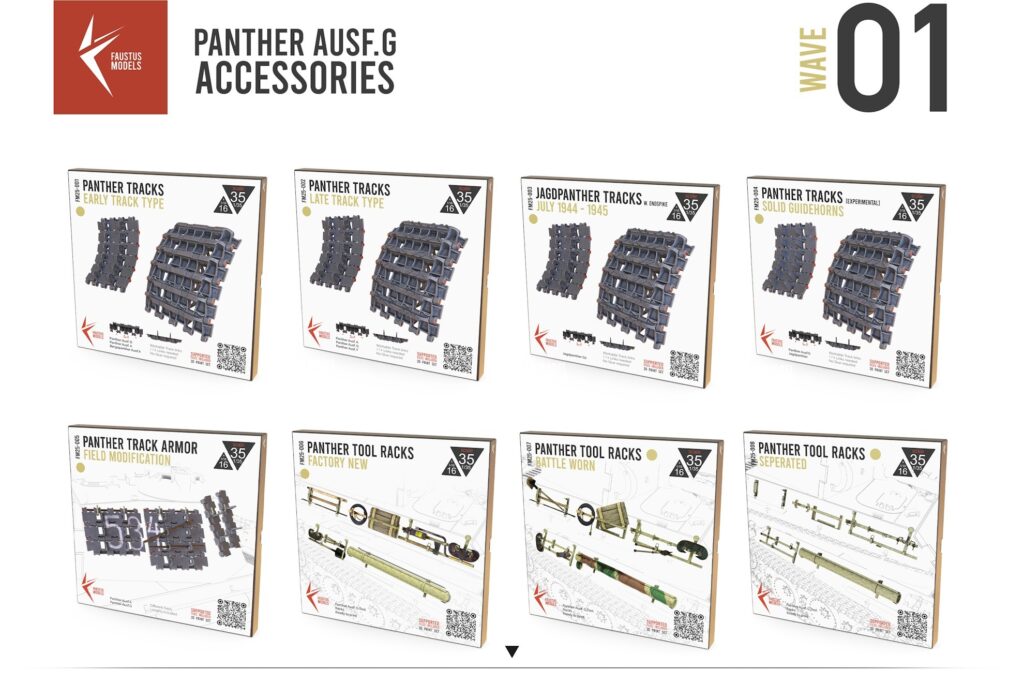 Panther Ausf.G accessories wave 01 3D printable Faustus 1001010 news