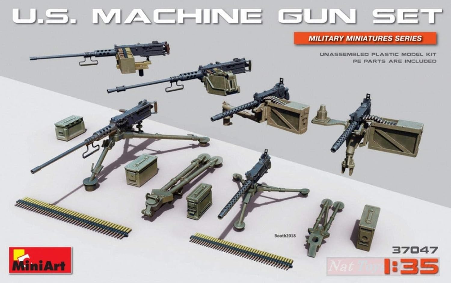 KIT DA MONTARE in Scala COMPATIBILE CON U.S. Machine Gun Set KIT 1:35 MINIART MIN37047