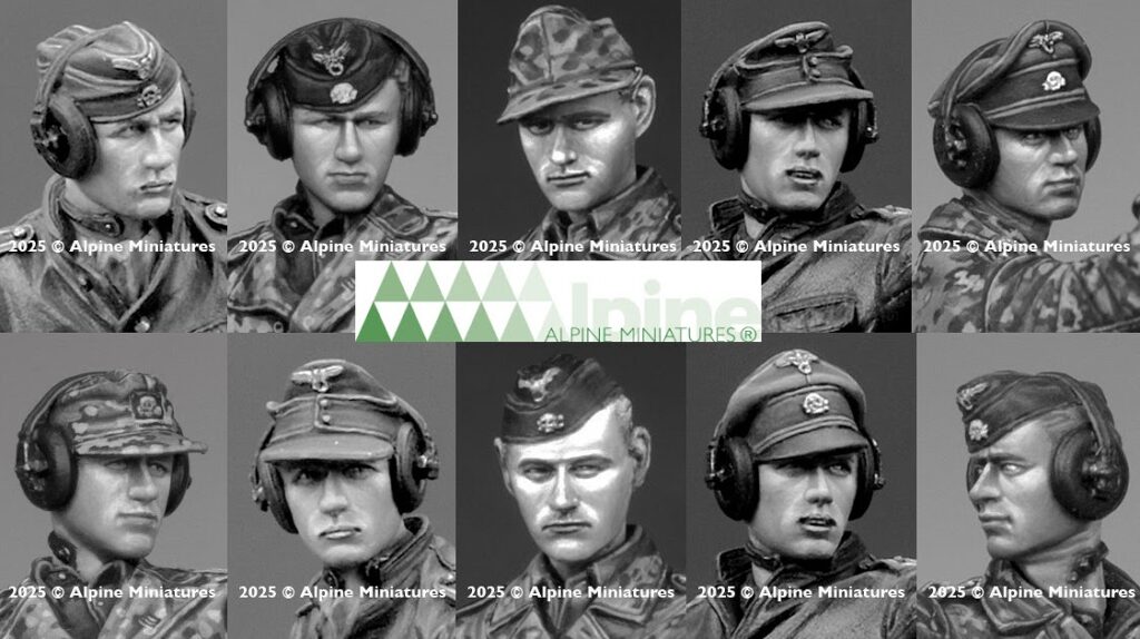 Alpine Miniatures offers two head sets for five-figure figures