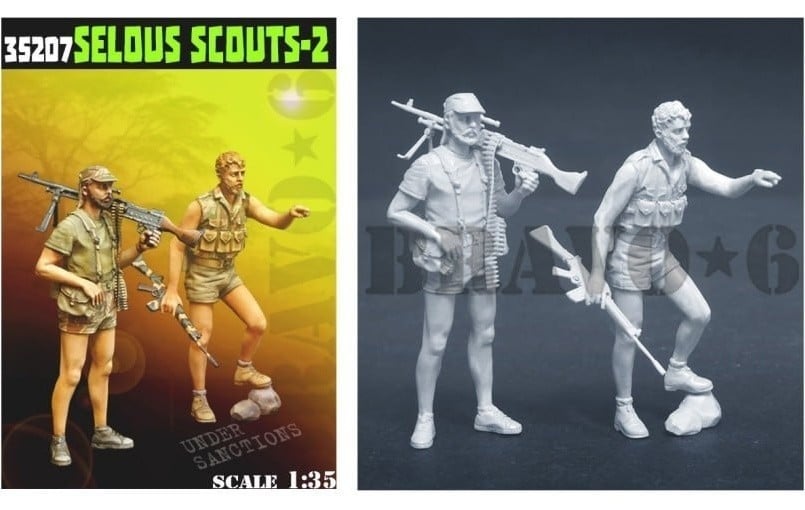 Figures and the weapons of Bravo-6 in 1/35