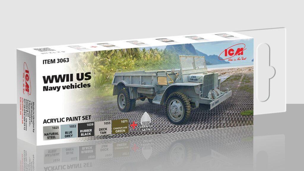 Soon on sale! Acrylic paint set for WWII US Navy