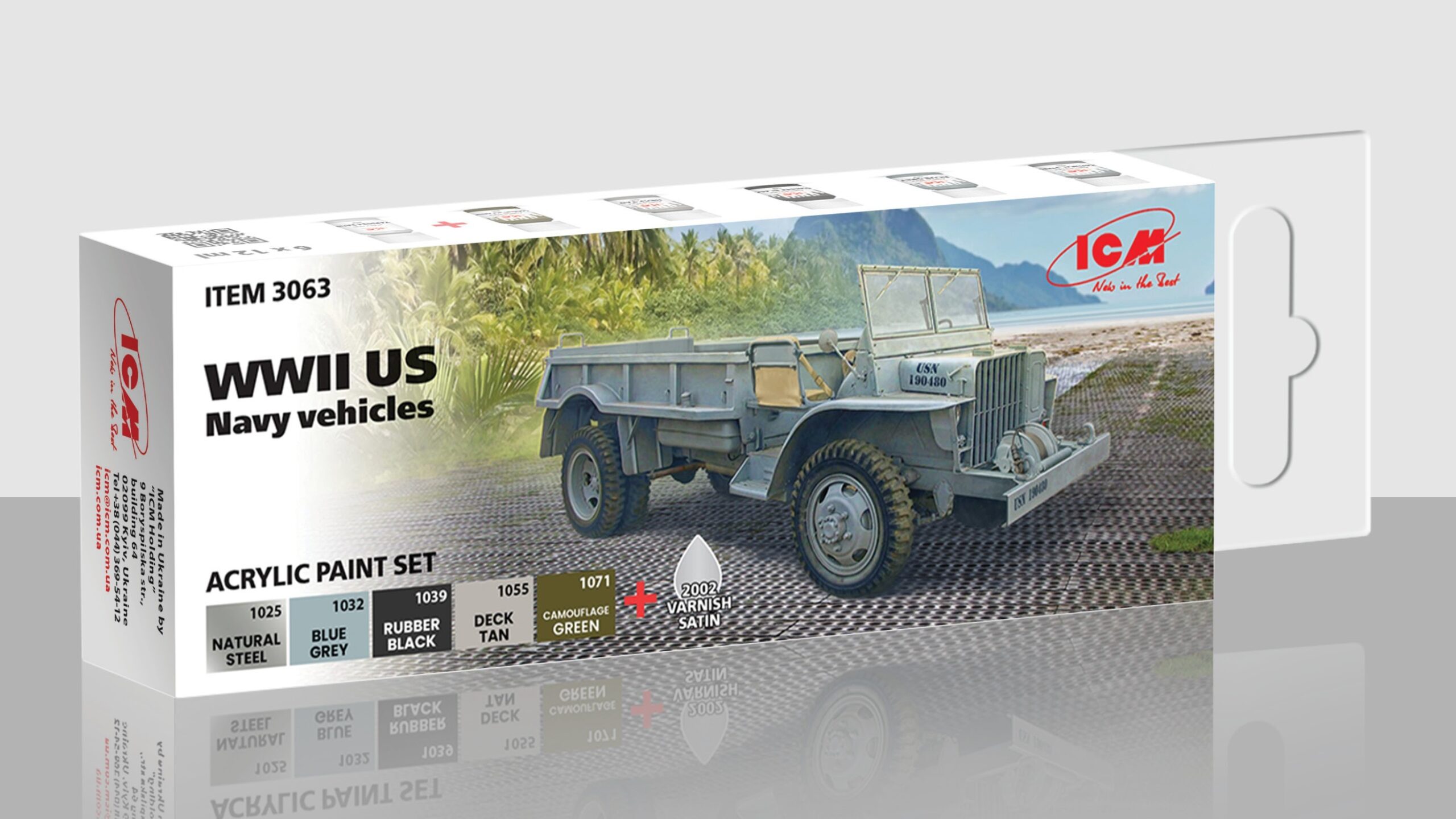 Soon on sale! Acrylic paint set for WWII US Navy