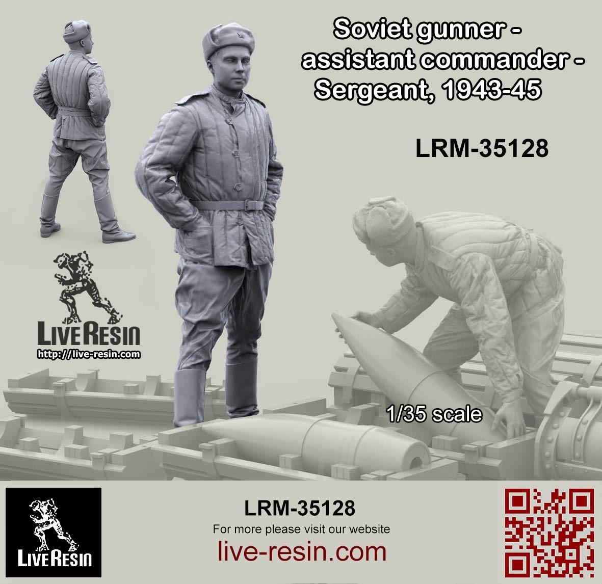 Soviet 203mm Artillery crew & accessories