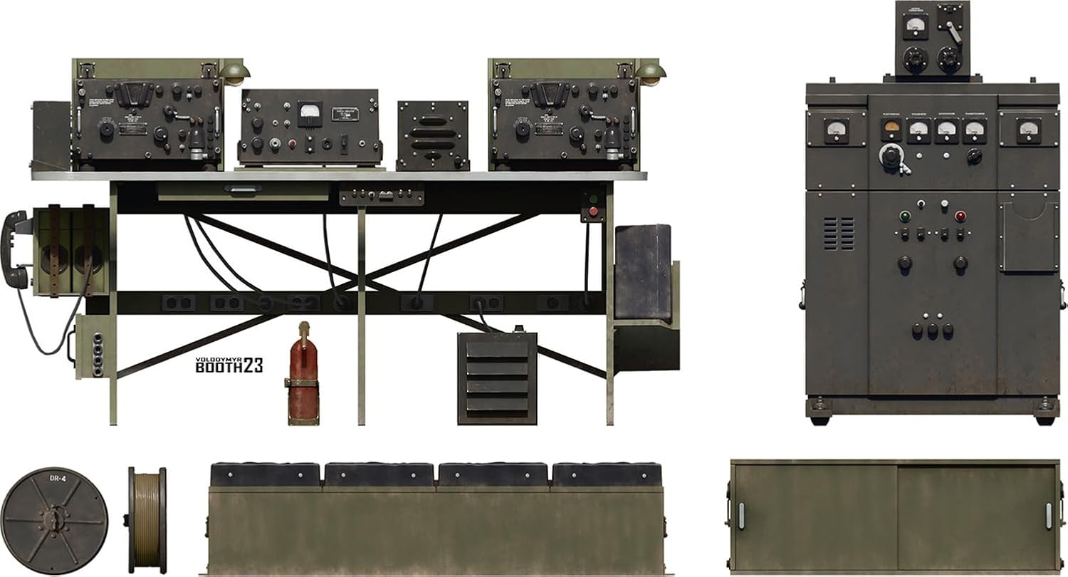 Mini Art 35455 U.S. radio set SCR-299 1:35 - faithful replica, Model Plastic kit, crafts, hobby, glueing, Model Assembly Kit, Unpainted