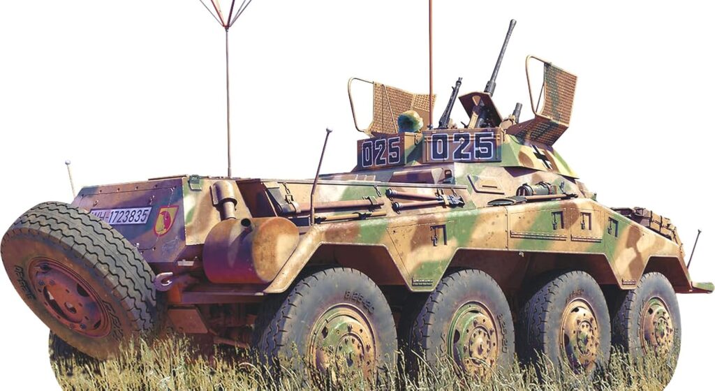 MiniArt 35410 Sd.Kfz. 234/4 1:35 Armoured Scout Car With Int. Faithful Replicas, Model Building Kit, Plastic, Crafts Hobby, Gluing Model Kit Assembly, Unpainted