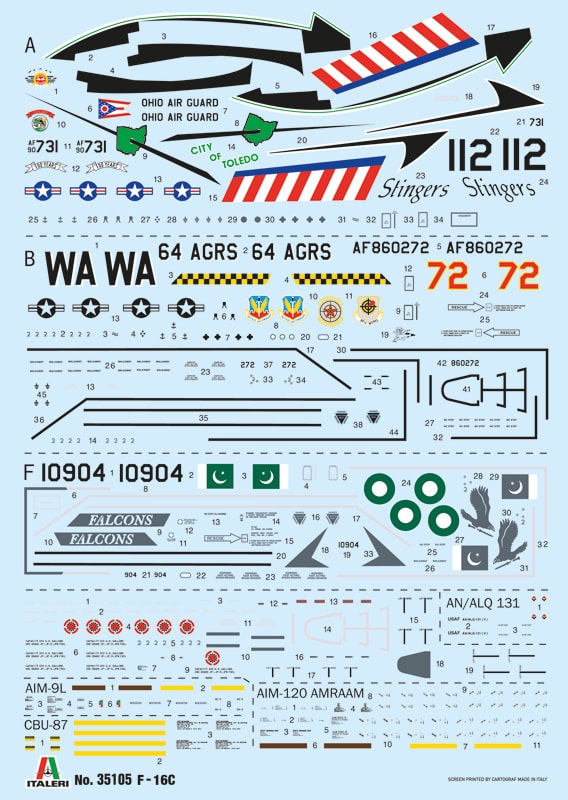 F-16C Fighting Falcon - WAR THUNDER Decals