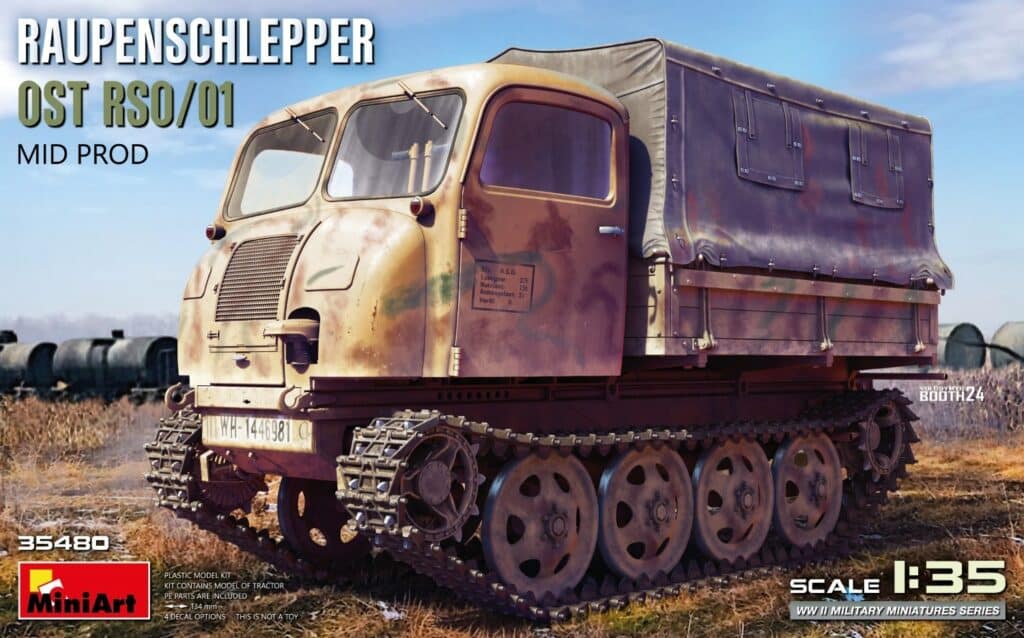 MiniArt Announces 135 Raupenschlepper Ost RSO01 Mid-Prod BoxArt
