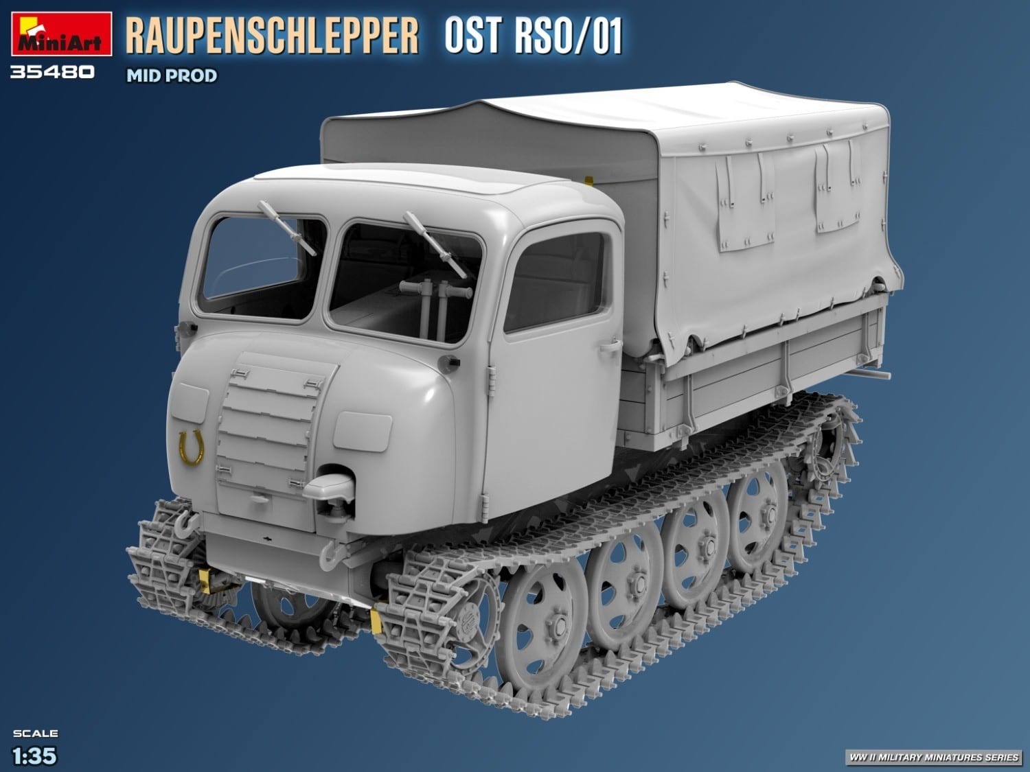 MiniArt Announces 135 Raupenschlepper Ost RSO01 Mid-Prod CAD-1