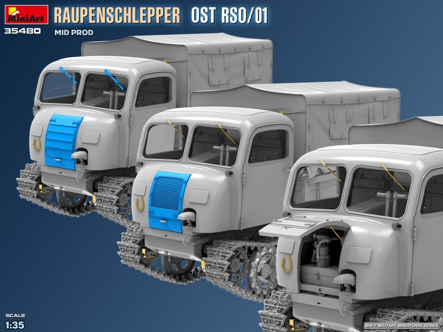 MiniArt Announces 135 Raupenschlepper Ost RSO01 Mid-Prod CAD-5