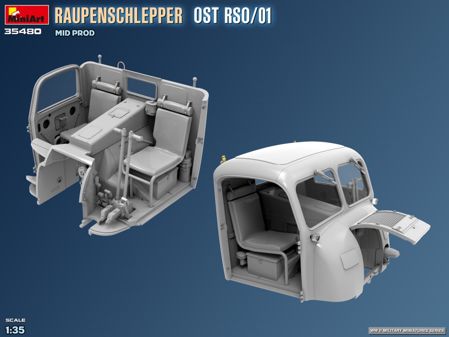 MiniArt Announces 135 Raupenschlepper Ost RSO01 Mid-Prod CAD-8