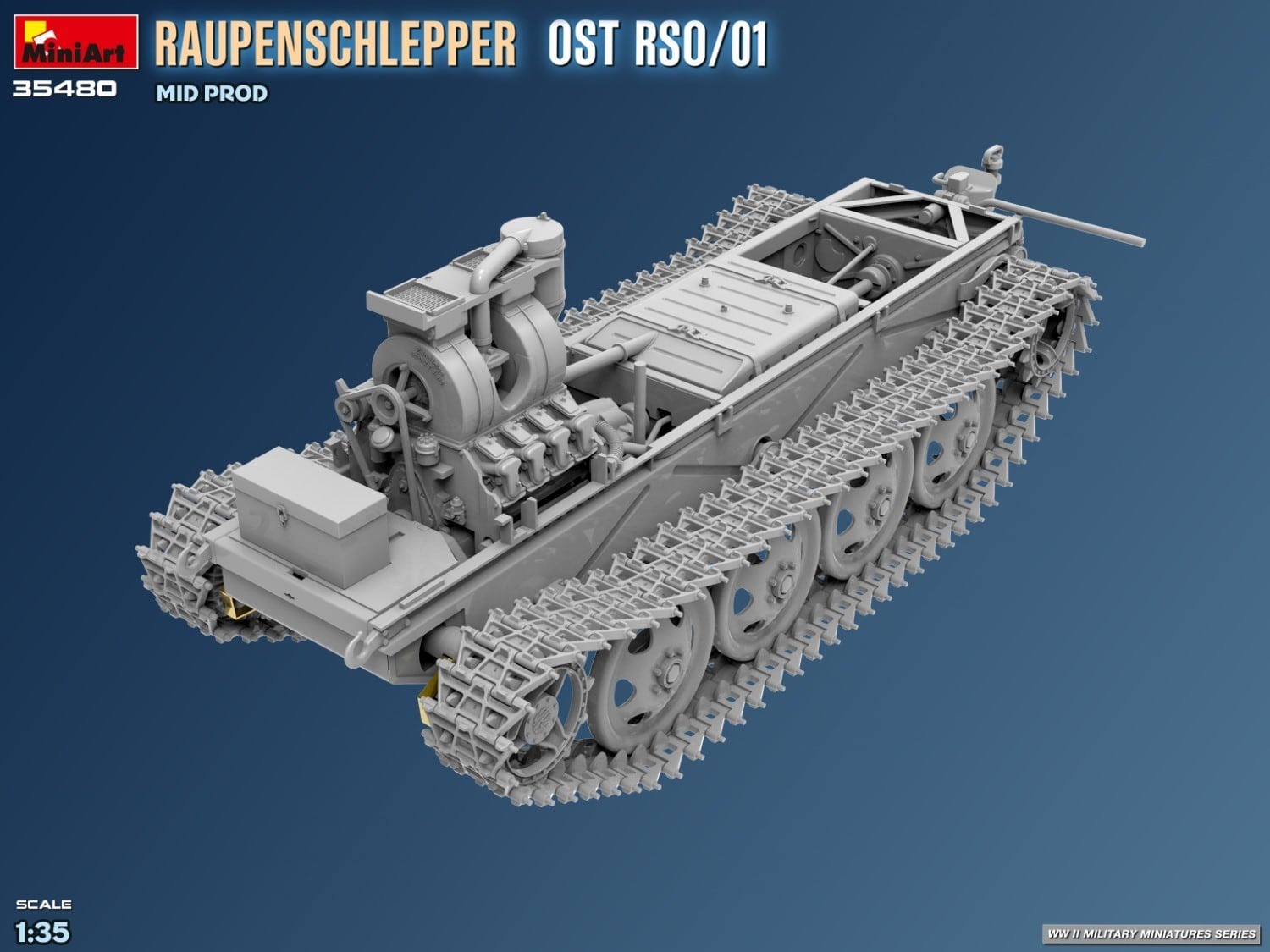 MiniArt Announces 135 Raupenschlepper Ost RSO01 Mid-Prod CAD-9