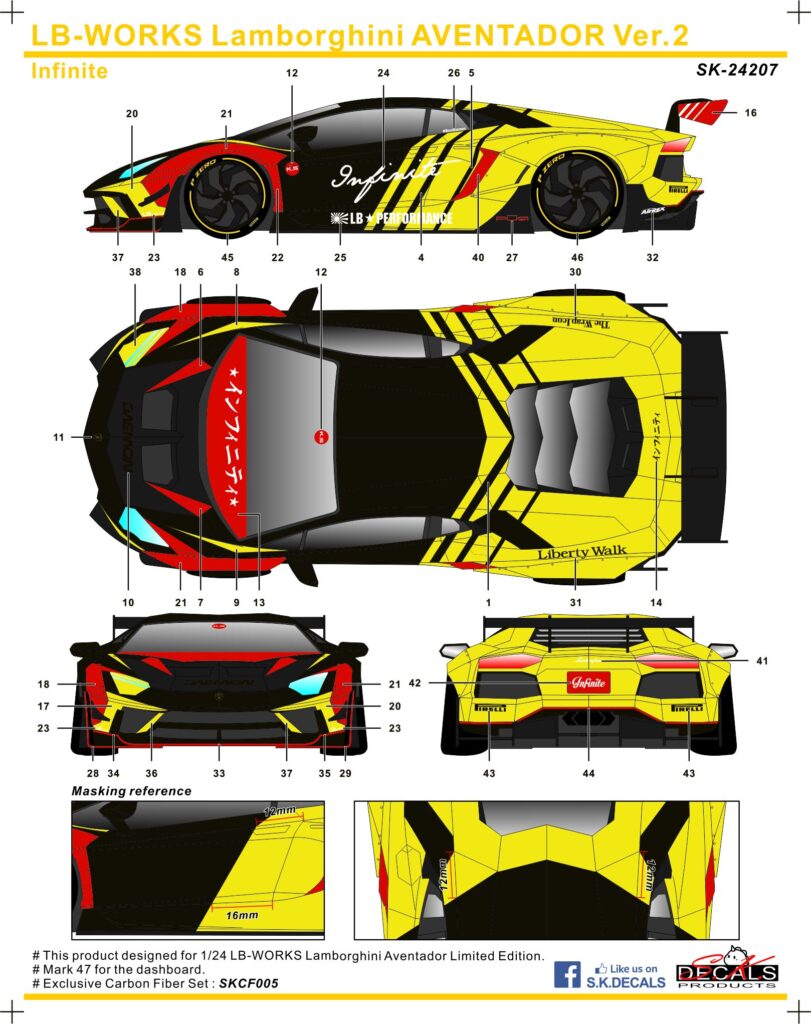 SK24207 LB-WORKS Lamborghini AVENTADOR Ver.2 Infinite