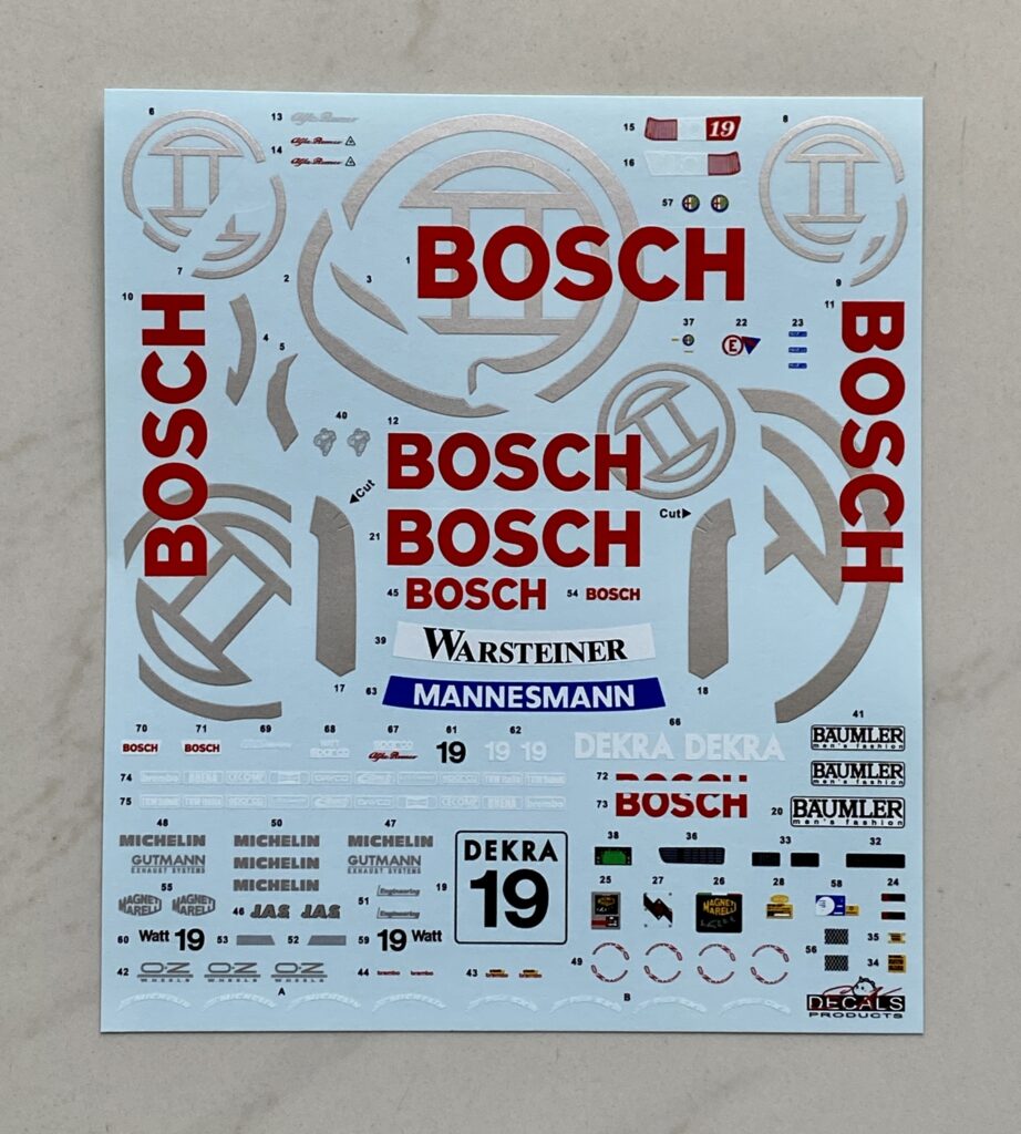 SK24214 Alfa Romeo 155 V6 Ti ITC 1996 Bosch JAS Motorsport Alfa Romeo Decals