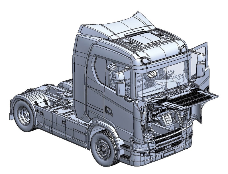 Scania S770 4x2 Normal Roof Grey Cab CAD-2