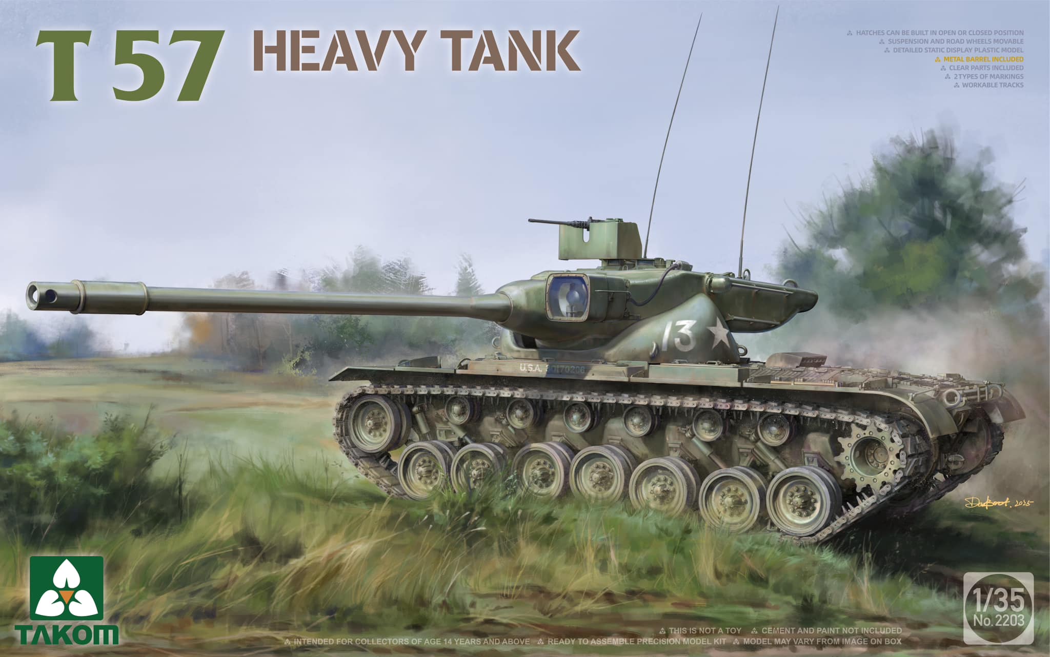 Takom T 57 Heavy Tank Box Art