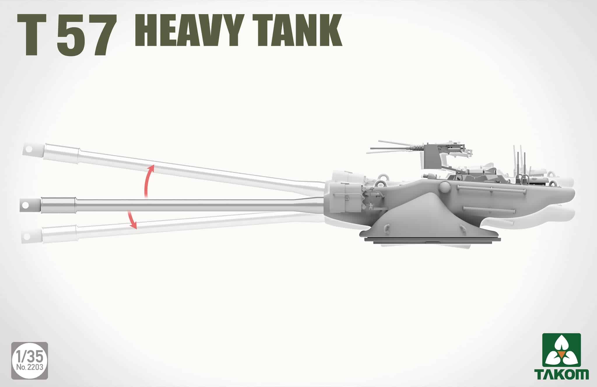 Takom T 57 Heavy Tank Metal Barrel