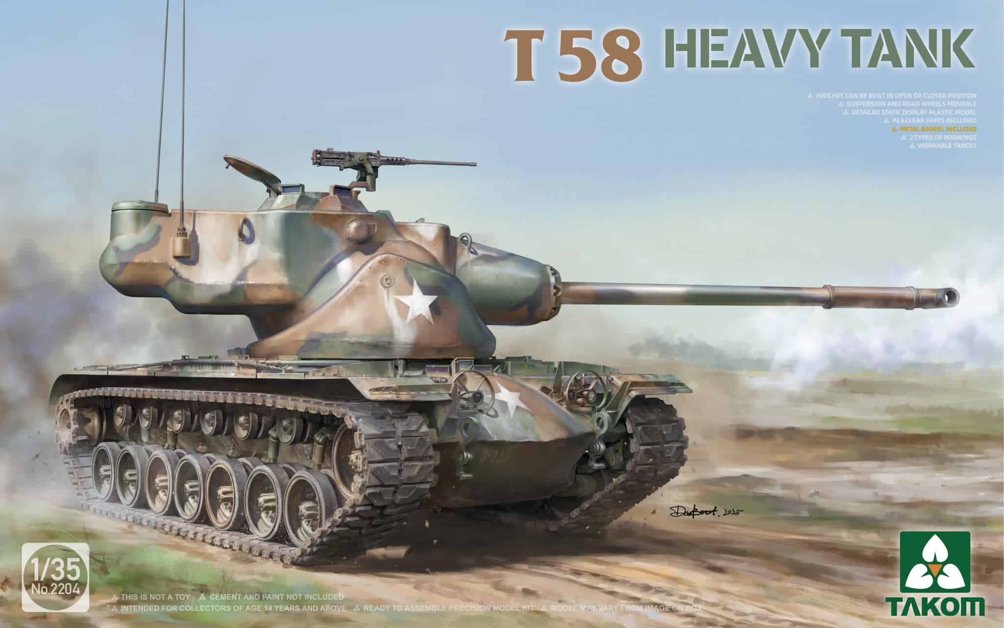 Takom T 58 Heavy Tank Box Art