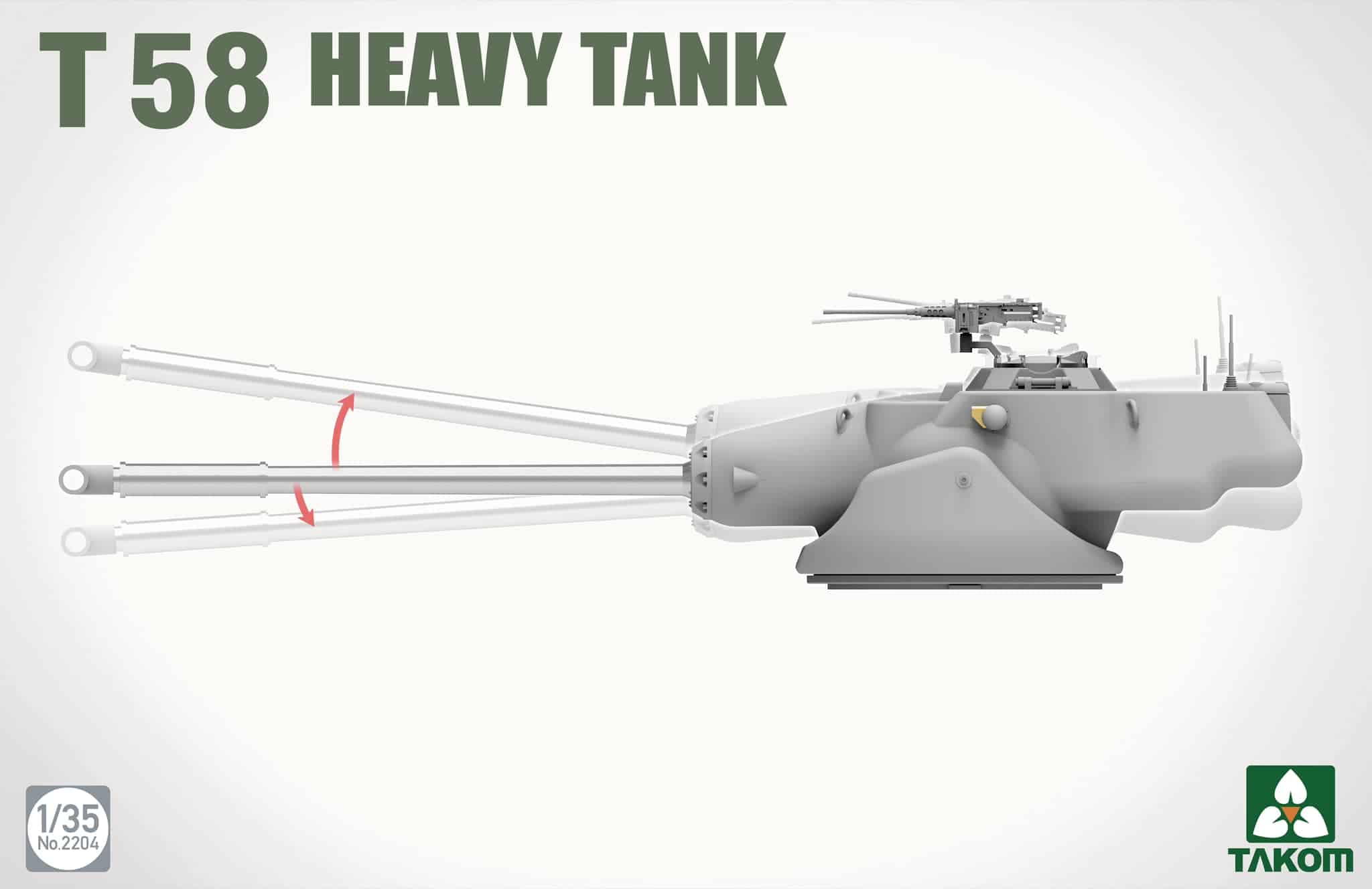 Takom T 58 Heavy Tank Metal Barrel