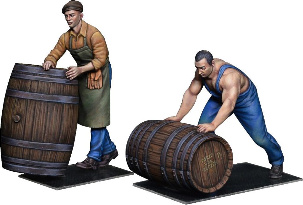 Men w/Wooden Barrels