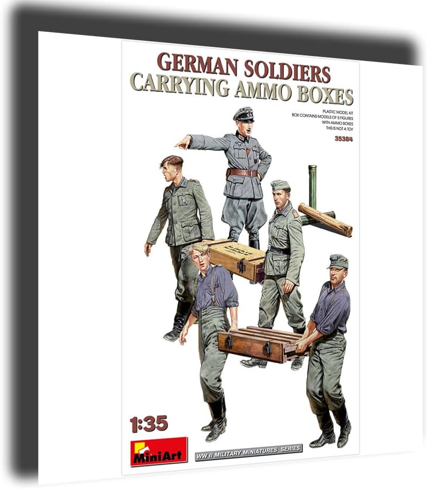 Miniart 35384 - 1/35 - German soldiers carrying ammo boxes Figures Model kit