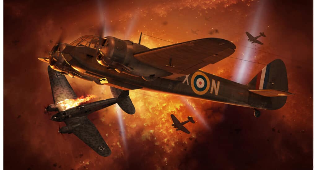 Airfix 172 Scale Bristol Blenheim Mk.IF Box Art-1