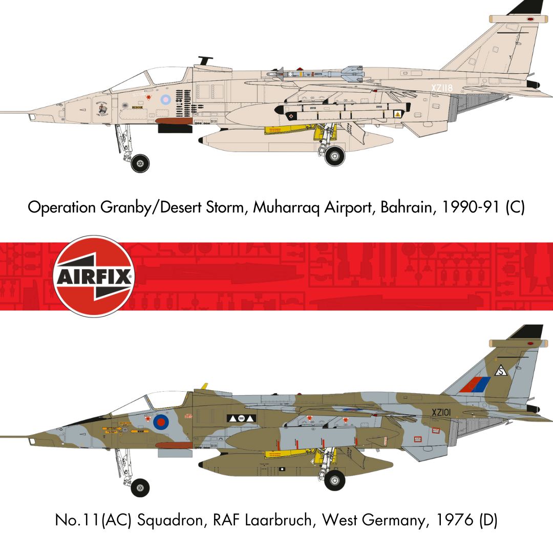 Airfix SEPECAT Jaguar GR.1-GR.1A schemes-2