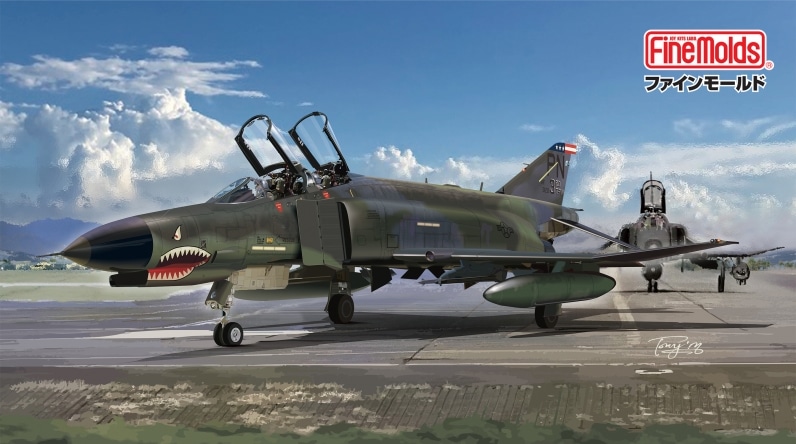 Fine Molds Announces 1-72 F-4E Phantom II Clark Air Base Late Model Box Art