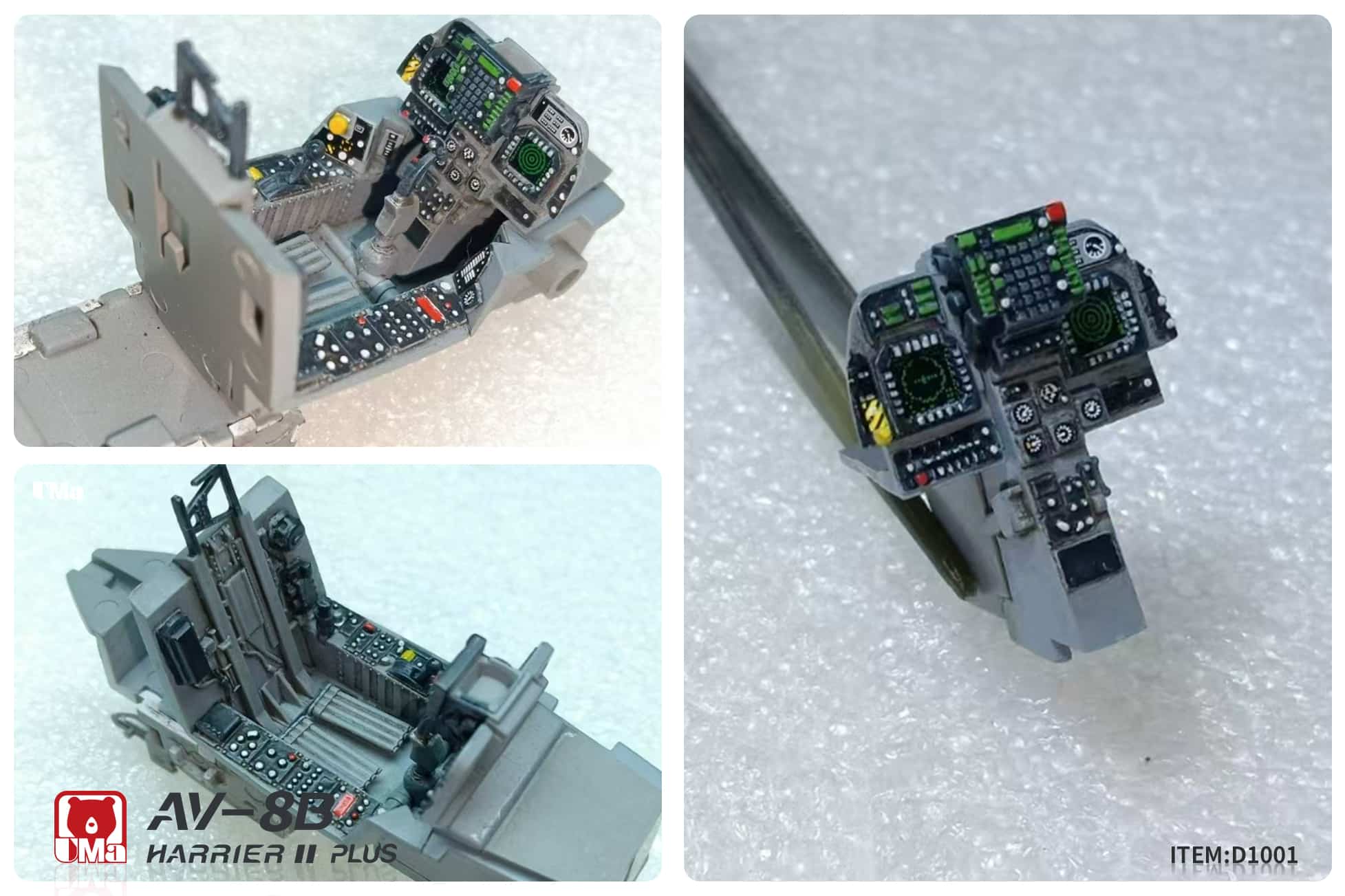 UMa Hobby Announces 1-48 AV-8B HARRIER II PLUS LanboModels 3D Cockpit Decals Test-2