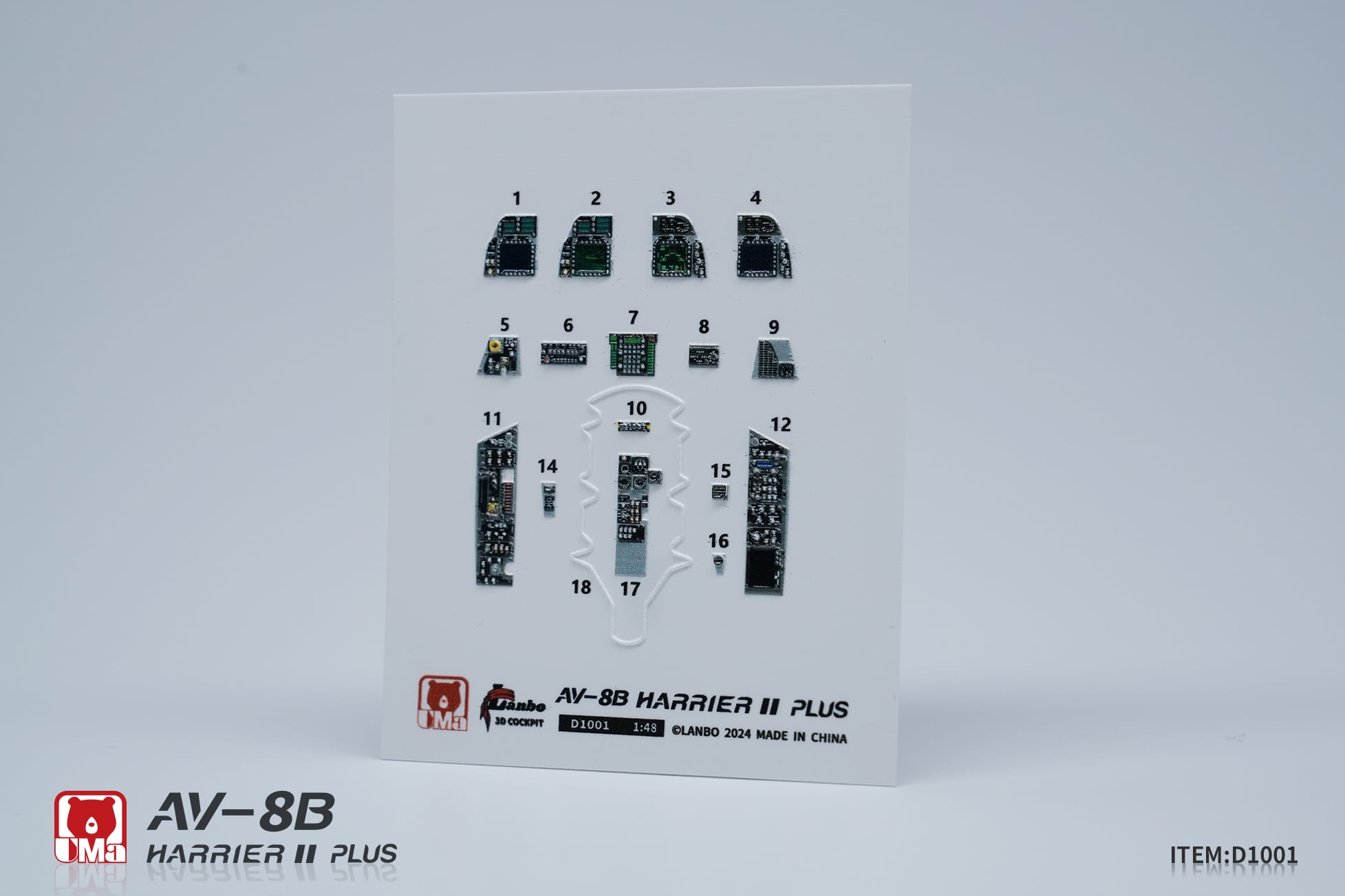 UMa Hobby Announces 1-48 AV-8B HARRIER II PLUS LanboModels 3D Cockpit Decals