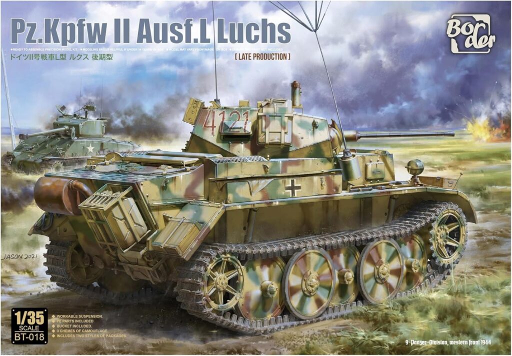 Academy Border Model BT018 1/35 German Army No. II Tank Lux Late Model Model Plastic  Colored Molded