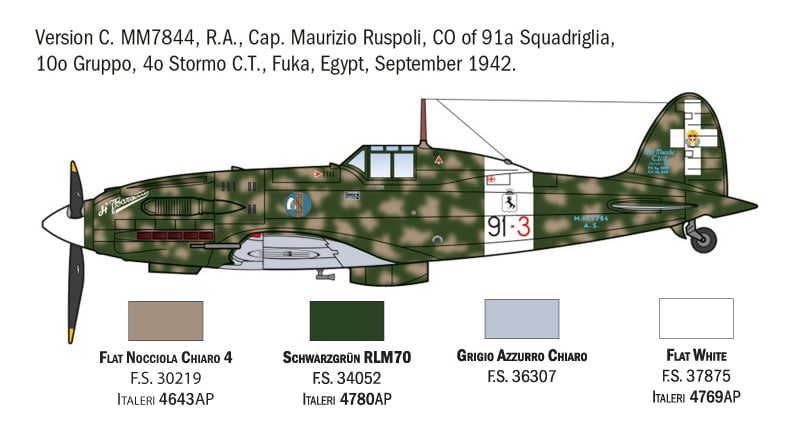 MC.202 Folgore Aces 1-72 scale 1481 Painting Schema-2