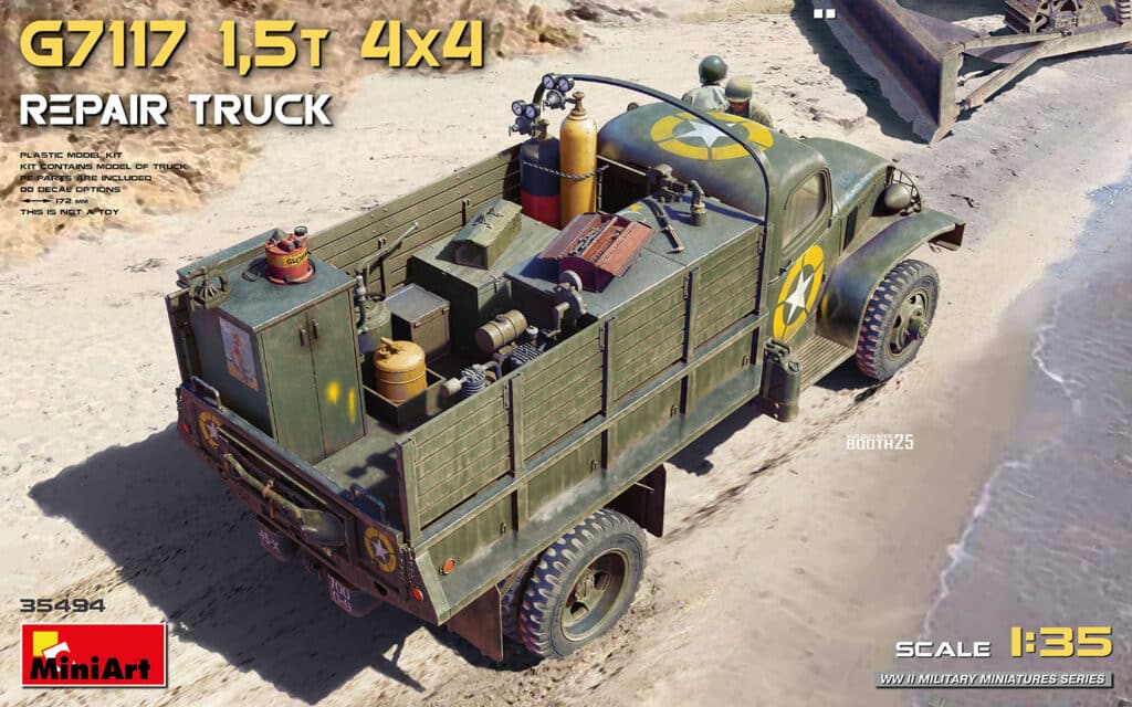 MiniArt Unveils the 135 G7117 1.5t 4x4 Repair Truck Box Art